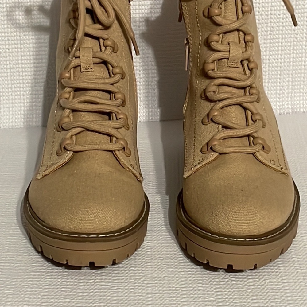 Universal Thread, Laced Up, Canvas Booties, Size 8 - image 3